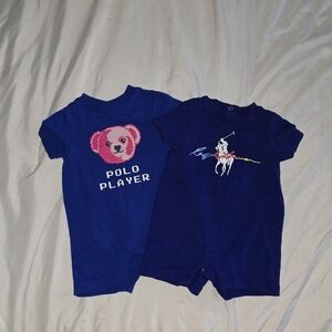 Polo by Ralph Lauren Blue Kids One Pieces